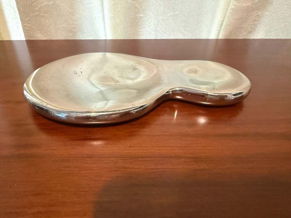 Alessi T-1000 Stainless Steel Spoon Rest by Valerio Sommella